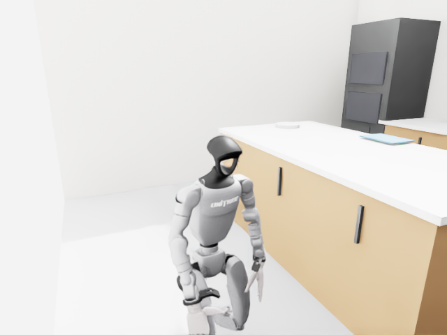 Simulation render of the same kitchen scene